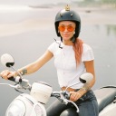 ELEGANCKA GOLD MINI DECOR W KSZTALCIE HELMET FOR MOTOCYKLISTEK  photo 14