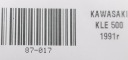 KAWASAKI KLE 500 91-03R ЗЕРКАЛО ЛЕВОЕ  фото 8