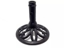 STYLOWY STOJAK ŻELIWNY PODSTAWA 38CM ŚREDNICA WEWNĘTRZNA 5CM WYSOKOŚĆ 36CM