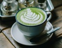 Матча Латте Манго Порошок Японский зеленый чай с молоком 6 шт.