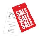 ЭТИКЕТКИ, ВЕШАЛКИ ДЛЯ ОДЕЖДЫ, отверстие, 100 шт.