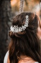 Серебряный ободок на проволоке, диадема, украшение для волос, бусы, кристаллы, свадебный