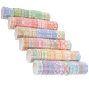 КОЛЬОРОВІ WASHI TAPE ДЛЯ СКРАПБУКІНГУ ТА ДЕКОРУВАННЯ БЛОКНОТІВ купити з Польщі