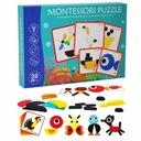 DREWNIANA UKŁADANKA LOGICZNA MONTESSORI PUZZLE 36E