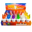 24x ВСТАВКИ СВЕЧИ ВСТАВКИ СВЕЧИ СВЕЧИ LED СВЕЧИ ЦВЕТА БАТАРЕИ СМЕШЕНИЕ ЦВЕТОВ