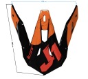 Визор для шлема PEAK J39 POSEIDON FLUO ORANGE RED BLACK