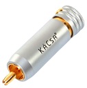 РАЗЪЕМ RCA KACSA AUDIO RP-85GT 24K ЗОЛОТО MAX 9,5 ММ