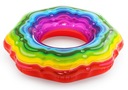 36163 Надувное кольцо RAINBOW RING LARGE для плавания 115 см BESTWAY