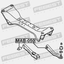 MANCHON BRAS DE SUSPENSION ARRIÈRE TRANSVERSALE MITSUBISHIphoto 13