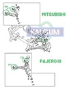 MITSUBISHI PAJERO 3/4 BLOQUE SILENCIOSO PALANCA DELANTERO INFERIOR 