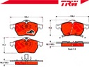 TRW КОЛОДКИ ТОРМОЗНЫЕ AUDI 200 2.2 ТУРБИНЫ (44. 44Q) изображение 3