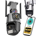 ДВОЙНАЯ НАРУЖНАЯ ПОВОРОТНАЯ IP WIFI FULL HD+ КАМЕРА 2 В 1 ДЛЯ МОНИТОРИНГА