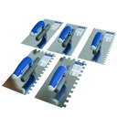 Кельмы из нержавеющей стали, зубья 130х270мм, гребенка 4-12мм.