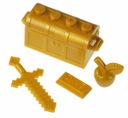 LEGO Золотой сундук с мечом Apple Minecraft
