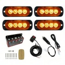 ФАРИ ПОПЕРЕДЖУЮЧІ LED (СВІТЛОДІОД) ЛАФЕТА ДОПОМОГА STROBOSKOPY СВІТЛОДІОДНА БАЛКА DO РЕШІТКИ РАДІАТОРА POMARACZOWE  фото 11