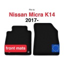 КИЛИМКИ ВЕЛЮРОВІ BASIC ПЕРІД DO: NISSAN MICRA K14 ХЕТЧБЕК (2017-)  (18282390822) фото min 16