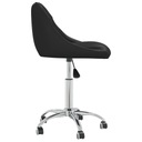 Obrotowe krzesła stołowe, 6 szt., czarne, sztuczna skóra Waga produktu z opakowaniem jednostkowym 33.15 kg
