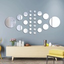 Набор акриловых кругов с клеем для декоративных зеркал