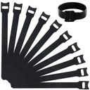 Липучка для галстука для удочки 15см x10 STRONG VELCRO Черный 10шт AV