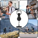 KEYCHAIN LEASH WYSUWANA DO TELEPHONE METAL BLACK TURYSTYKA WSPINACZKA  photo 8