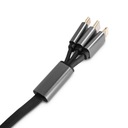 3в1 USB-A — USB-C+Lightning+кабель micro-USB 30 см