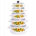 ZESTAW 5 GARNKÓW EMALIOWANYCH