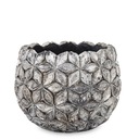 СЕРЕБРЯНАЯ БЕТОННАЯ КРЫШКА 12 х 15 см ДЛЯ ЦВЕТОЧНОГО РАСТЕНИЯ