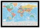 Карта мира на стену Политическая карта мира постер для детей 61х91,5 см
