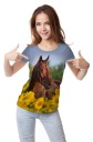 Футболка FULLPRINT HORSE SUNFLOWERS S PL