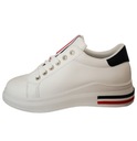 Женская обувь, кожаные кроссовки, спортивные кроссовки Adidas на плоской подошве, белые, размер 38