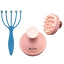 МАССАЖНАЯ ЩЕТКА ДЛЯ МЫТЬЯ ВОЛОС ГОЛОВЫ ТЕЛА ПИЛИНГ СИЛИКОНОВЫЙ