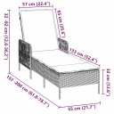 Шезлонги Та Шезлонги Сірий 60Cm