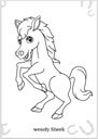 Раскраска для малышей, рисующих лошадей 2+ Гном