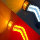 2ШТ ФАРА ГАБАРИТ LED (СВІТЛОДІОД) ЗАД ПЕРІД ПЛАВАЮЧИЙ ПОВОРОТНИК 12-24V  (18728844899) фото min 6