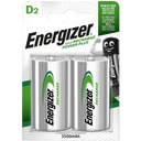 Универсальное зарядное устройство Energizer R3 R6 R14 R20 9 В + 2 батарейки D 2500 мАч