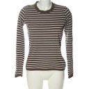 TCHIBO / TCM Футболка в полоску, размер EU 36, коричневая