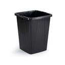 Прочная мусорная корзина Durabin 90 л, черная, прямоугольная 800474221