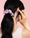 Атласная шелковая резинка для волос ALMANIA - розовый луг