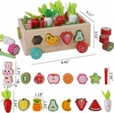 Drevená záhradná hračka Montessori Vek dieťaťa 3 mesiace +