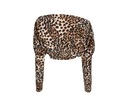 Tričko top s leopardím vzorom cez rameno S Hmotnosť (s balením) 0.15 kg