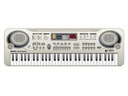 Keyboard MQ-811 Organki, 61 Klawiszy, Zasilacz, Mikrofon, USB Wysokość produktu 5 cm