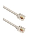 Телефонный кабель RJ11, белый, 10 м