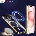 Etui MagSafe Case do iPhone 15 Glamour Luxury obudowa Slim Ring Alogy Złoty Kod producenta Etui luxury MagSafe Case 70197