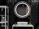 Зеркало для ванной комнаты диаметром 70 см со светодиодной подсветкой и круглой подсветкой