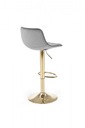 Табурет, регулируемый барный стул H120, серый, золотой для кухни