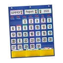 Vrecková tabuľka s mesačným kalendárom, Pomôcky na skoré vzdelávanie nástenného kalendára Typ viackomorový