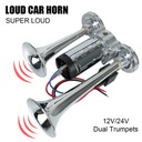 12 V/24 V 110DB DOUBLE TRABKI SET KLAKSONOW CAR FOR MO~25606 photo 1 - milautoparts-fr.ukrlive.com