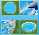 BASEN 3 pierścieniowy dmuchany kolorowy Basen dla dzieci Suchy na kulki Szerokość produktu 130 cm