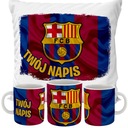 КОМПЛЕКТ КРУЖКА + ПОДУШКИ ДЛЯ ФАНАТЕЛЯ ФК БАРСЕЛОНА