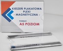 KIESZEŃ NA ULOTKI PLEKSI Z MOCNĄ TAŚMĄ MAGNETYCZNĄ - PREMIUM - A5 POZIOM Format A5